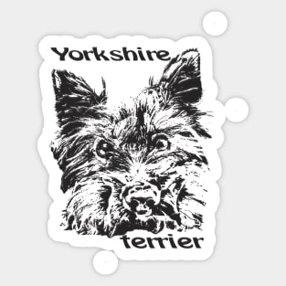 Yorkshire Terrier  Cute dog  lovely pet Sticker